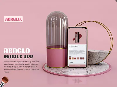 aerglo MOBILE APP app app concept application branding design illustration logo ui uiux ux