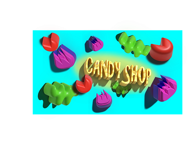 Candy shop 3d design graphic design illustration ui vector