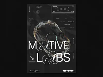 Mative Labs NFT Token, Poster/Editorial Design 3d agency branding c4d design editorial editorial design figma graphic design illustration logo mativelabs poster poster design redshift typography ui uidesign uiux webdesign