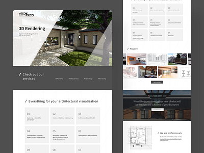 Arch Deco Website figma graphic design ui
