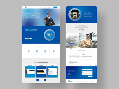 Insurance company website design figma graphic design ui