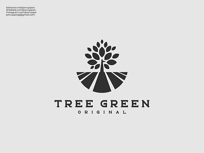 Tree Green Logo Design graphic design lettermark