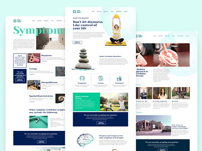 Website for Texas Dizziness medical ui ux