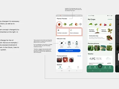 Plantix app design plant ui ux