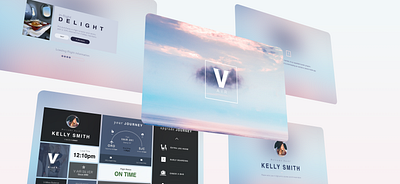 V Air Kiosk App airline airport iot kiosk travel ui ux