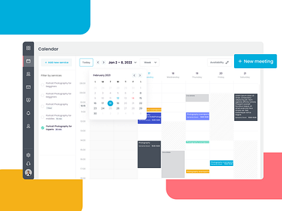 Calendar design ui ux