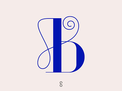 "bB" monogram. design letter logo mark minimal monogram samadaraginige simple type typography