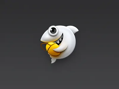 Douyu Live Icon cute animal douyu live fish game icon mac icon macos icon osx icon mouse operating system icon os icon realistic icon app icon sandor shark skeu icon skeuomorph icon skeuomorphism icon user interface icon ui icon gui