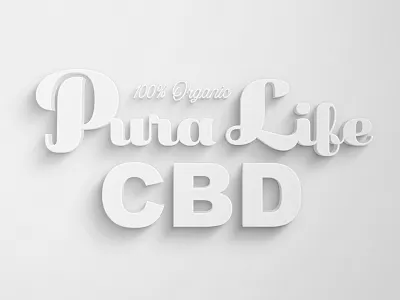 PURA Life CBD branding design graphic design logo typography