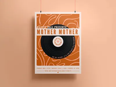 Poster Mockup Design - Mother Mother branding design graphic design typography