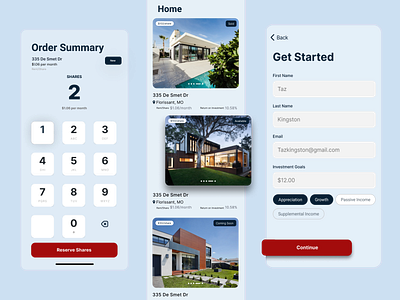 Real Estate Mobile UI animation application branding dashboad design designer graphic design illustration logo marketing mobile app motion graphics saas sales ui ui design ux vector