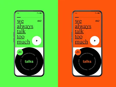 player app graphic design music ui
