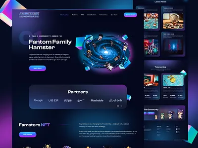 Fantom NFT Platform agency best design bitcoin blockchain crypto crypto trading dark home page landing page nft nft fishing nft gaming nft landing page nft marketplace nft webdesign nftart trending design uiux wallet web design