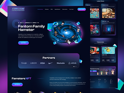 Fantom NFT Platform agency best design bitcoin blockchain crypto crypto trading dark home page landing page nft nft fishing nft gaming nft landing page nft marketplace nft webdesign nftart trending design uiux wallet web design