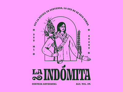 Indómita Illustration branding design illustration illustrator ilustración logo valkuks vector
