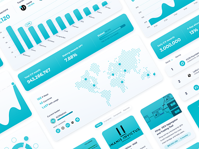 ICON ecosystem blockchain concept crypto design interface minimal ui