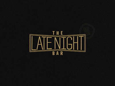 The Late Night Bar bar bar branding bar logo brand identity branding gold graphic design illustrator jazz logo logo design logos minimal minimalist minimalist logo restaurant logo retro logo typography vintage vintage logo