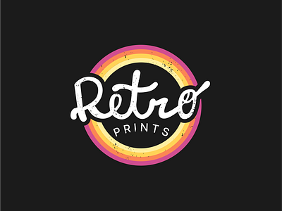 Day 10: Retro Prints branding design graphic design illustration logo logocore retro retroprints typography vector