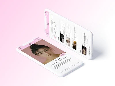 Profile for Performers app design graphic design new york city performance ui user interface design uxui