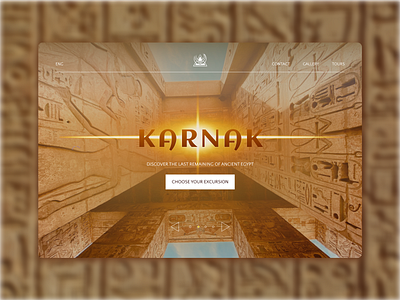 Egyptian tourism website design egypt tourism ui ukraine ux web web design