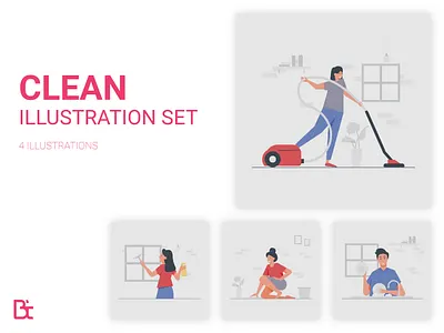 Clean illustration set blend blendtoolstudio clean cleanillustration dribbble dribbble best shot flat flat illustration free illustration graphic design home work illustration illustration free set illustrationset lifestyle lifestyle illustration onboard vectorillustration wash woman