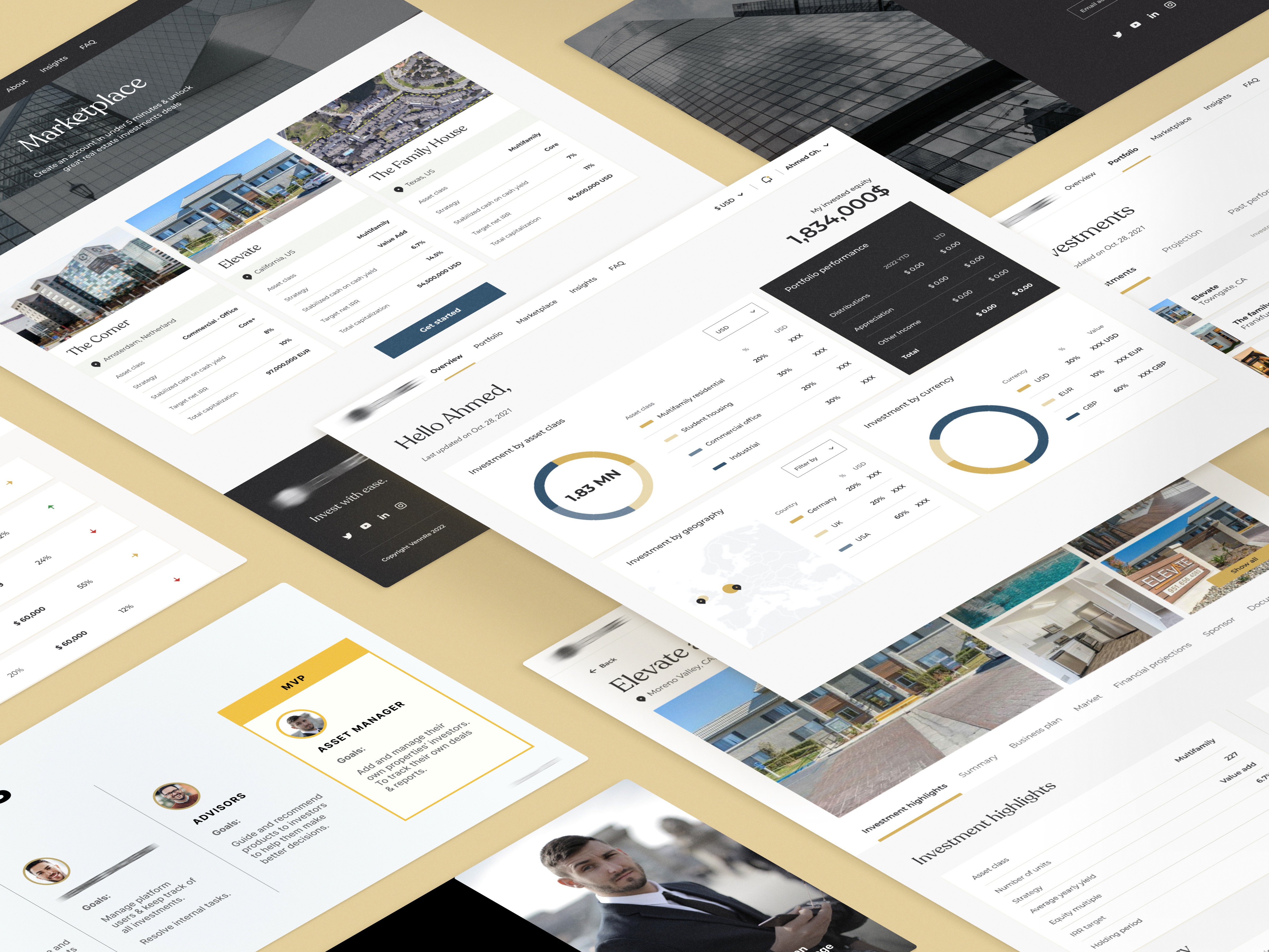 UAE Real Estate Investing | Webapp application b2c design interface investing investment marketplace product product design productdesign real estate saas uae ui ux web webapp website