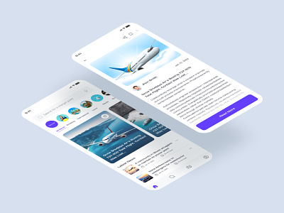 News App Design UI/UX 2022 trend air app article app blog bulletin mobile mobile app mobile ui news news app news mobile app newsletter newspaper travel trending news trending ui ui design ui kit uiux