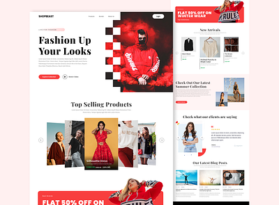 E-commerce Landing Page UI clothes web e commerce ecommerce ecommerce web freelancer landing page landing page ui shopping shopping website ui uidesign uiux web design web ui webdesign website website design