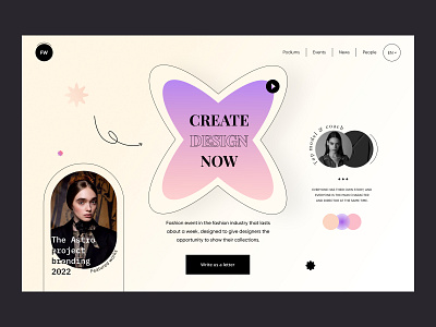 FW home page design fashion home page home page design landing project ui user experience user interface ux web web design website