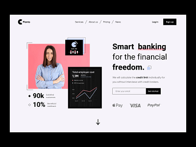 Planto home page design home home page home page design landing site ui user experience user interface ux web web design website website design