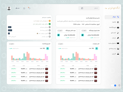 Handicrafts online shop | Admin panel 3d admin admin panel creative design ecommerce figma graphic design handicraft iran manegment online shop panel shop ui web web designe wordprees