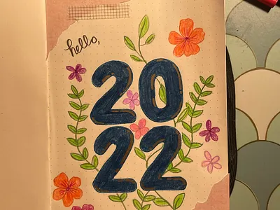 2022 Bullet Journal Cover Page