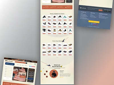 Mshoe website ui web design