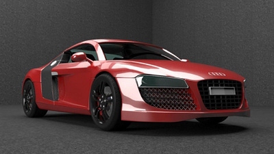 First 3D modelling [Audi] 3d audi car