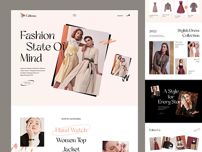 Fashion Ecommerce Website animation branding clothing e commerce e commerce app ecommerce shop fashion fashion website fashionweb hero section landing page online shop online shopping online store online store commerce product design shopping app shopping basket web design web header