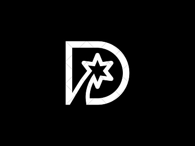 Letter D Star Logo branding d design icon ideas identity illustration inspirations letter d logo concepts letter d star logo lettermark logo logo design logotype luxury letter d logo monogram monogram logo star letter d logo star logo typography