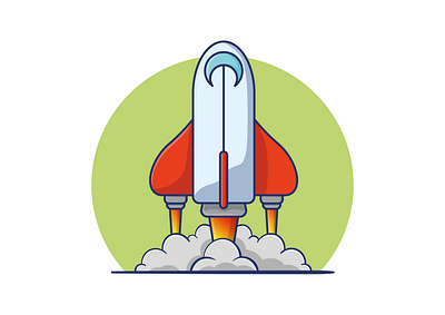 Space Shuttle design illustration minimal space shuttle vector