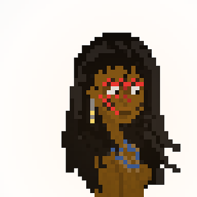 Indigenous Woman illustration pixel art pixels