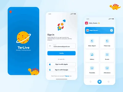 TerLive Nursery Solutions - App Design 3d 3d illustration app branding clean design flat illustration logo nursery ui ux vector
