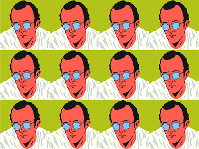 Potrait Of Keith Harring design graphic design illustration vector