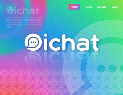 Oichat Logo Design app icon app logo branding chat chat logo communication creative custom gradient ldalamgir lettering logo logo design mark meeting message messaging o logo playstore social app