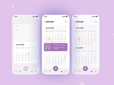 Tasky- Calendar Screens app design graphic design illustration typography ui ux vector