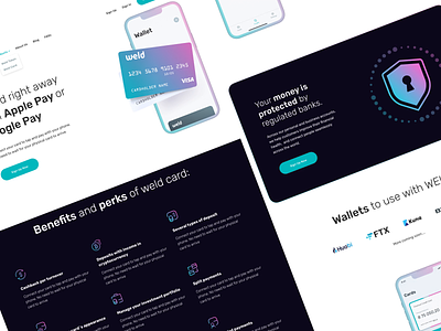 Weld Money: The First Crypto Card in Ukraine 🇺🇦 app banking crypto design fintech illustration metaverse money payment token ui ux web30