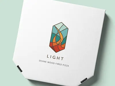 Light | Divine Wood Fired Pizza branding church daily logo challenge daily logo challenge day 10 design fire logo flame flame logo graphic design light logo pizza pizza box pizza branding pizza logo restaurant vector