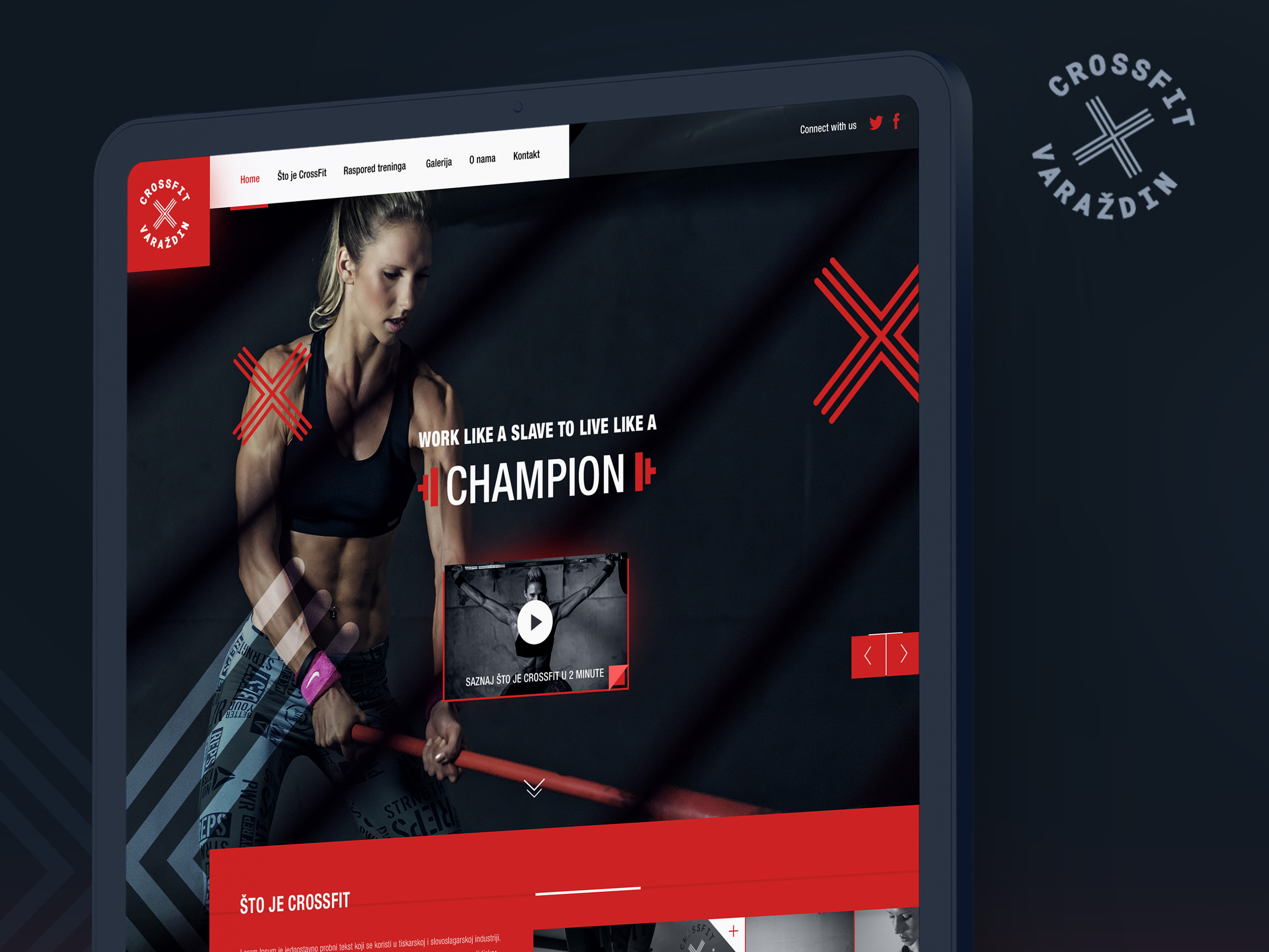 Crossfit Website Design design mihael.net responsive ui