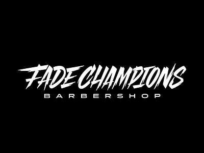 Fade Champions calligraphy font lettering logo logotype typography