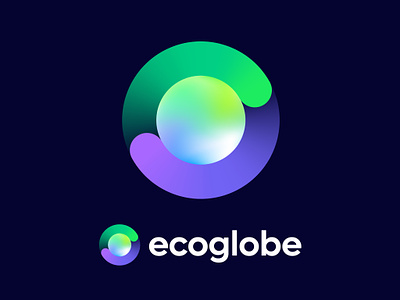 Logo for recycling platform based on blockchain pt.2 blockchain branding earth eco ecology green icon logo natural nature planet recycle recycling