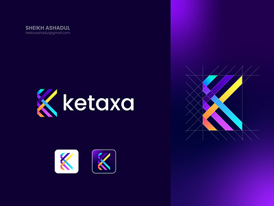 Ketaxa Logo Design app best logo brand logo branding business logo creative logo design icon logo icons k letter k letter logo ketaxa ketaxax logo letter logo logo logofolio logotype modern logo sheikhashadul simple logo