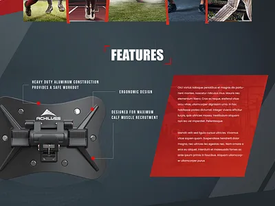 ACHILLES FITNESS design typography ui