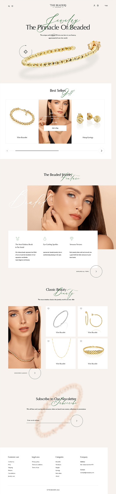 The Beaders design typography ui